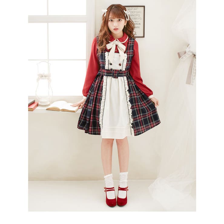 美品★120cm familiar チェックフリルジャンパースカート ジャンパースカート | ファミリア公式サイト