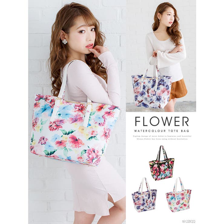 花柄 フラワー ショップバッグ ミルフルール | レディス2way