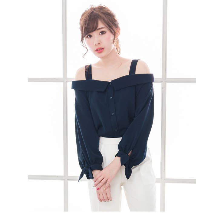 daydayseoul オフィショル リボン シズニルック daydayseoul オフィショル リボン シズニルック トップス
