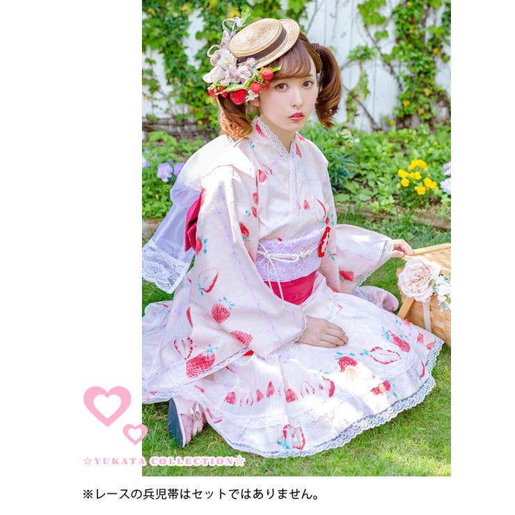 ショートケーキドレス浴衣|DML|PR|SW][品番：YU000040137]｜夢展望