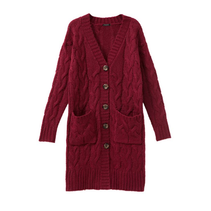 カーディガン ケーブルニット ロングカーディガン | 夢展望 | 詳細画像37 