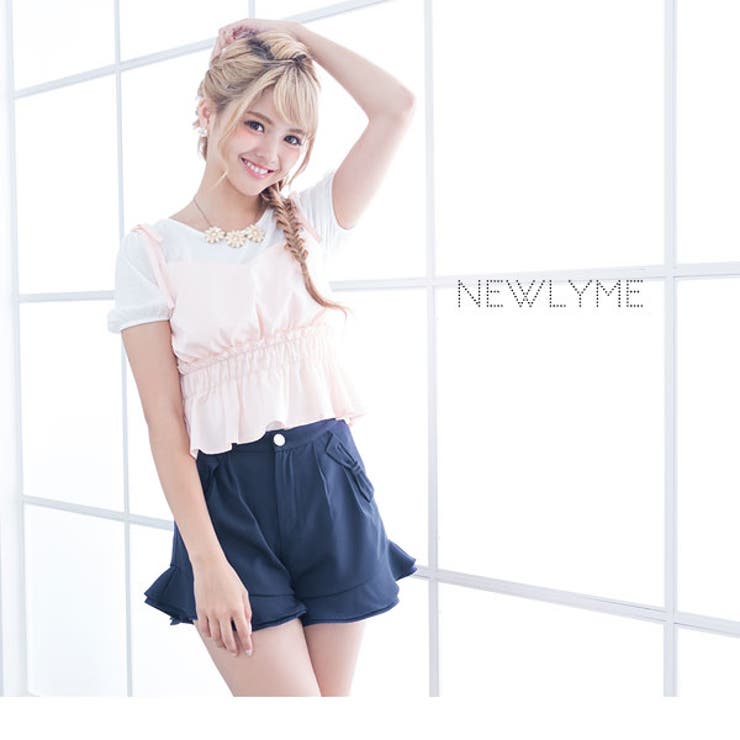 リボンポケット裾フリルショートパンツ|NL|FN|CS||][品番：YU000040388