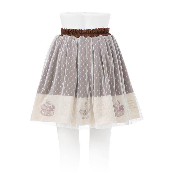 [カップケーキ刺繍ドットチュール重ねスカート|DML|PR|SW||] | 夢展望 | 詳細画像11 
