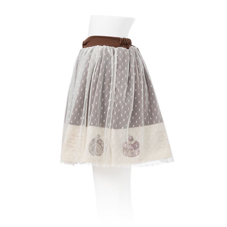 [カップケーキ刺繍ドットチュール重ねスカート|DML|PR|SW||] | 夢展望 | 詳細画像12 