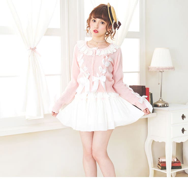 LIZ LISA ピンクニットカーディガン カーディガン ｜ LIZ LISA