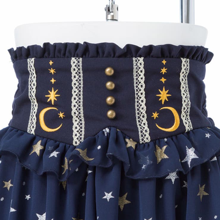 購入時 32000円 ジンカトウ 妖精 流れ星 メルヘン アイドル スカート シアーシャーリング ティアードスカート（M5S36340＿＿