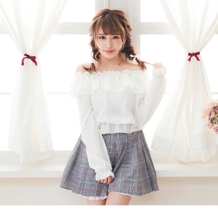 4WAYフリルリボンオフショルトップス|DML|PR|SW||][品番：YU000040929  