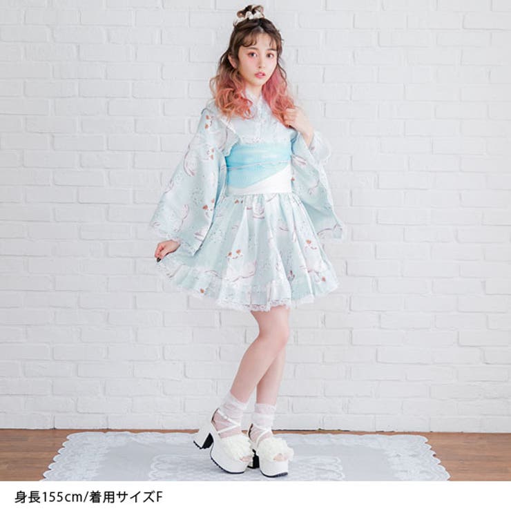 . ̫ .様♡浴衣ドレス♡ハンドメイド 即日発送】【MISTREASS×sugarコラボ】ロマンティック・トワル柄