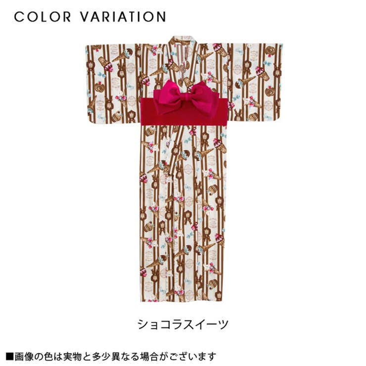 浴衣 ショコラスイーツ柄 夏[品番：YU000041371]｜夢展望