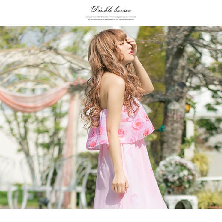 オリジナル花柄マキシワンピース|DB|LX|SE||][品番：YU000041299