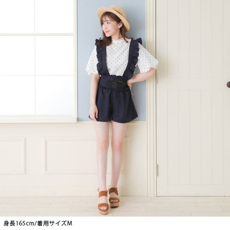 【REFLEM】サスペンダー付 ブラックショートパンツ フリーサイズ REFLEM】サスペンダー付 ブラックショートパンツ フリーサイズ
