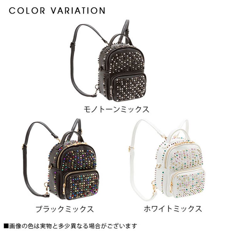リュックバッグ ランダムカラー  スタッズ[品番：YU000041859]｜夢展望（ユメテンボウ）のレディースファッション通販｜SHOPLIST（ショップリスト）