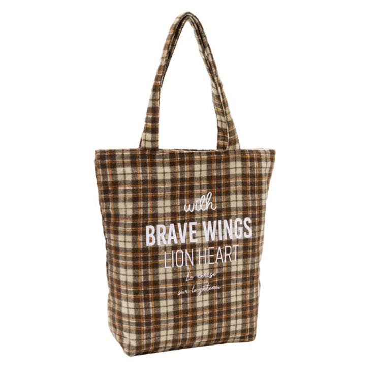 トートバッグ ロゴ チェック[品番：YU000041894]｜夢展望