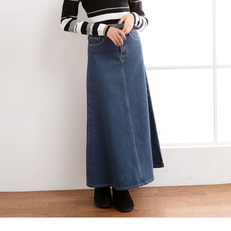 裏起毛ロングフレアデニムスカート|NL|CS||][品番：YU000042073]｜夢