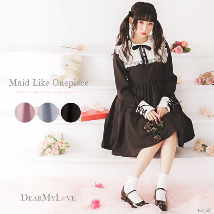 メイドライク丸襟ドールワンピース|DML|PR|SW||][品番