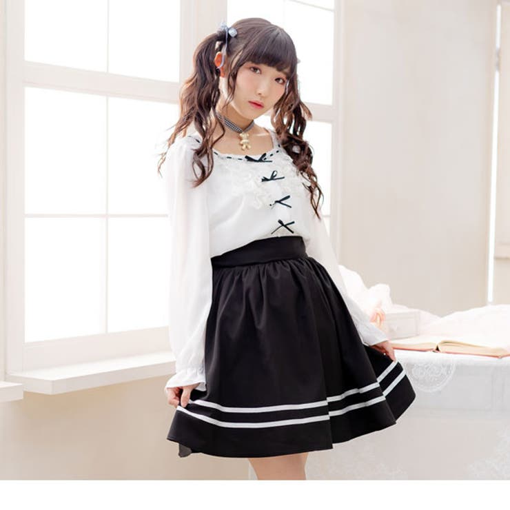 3WAYレースアップフレアスカート|DML|PR|SW||][品番：YU000042282]｜夢