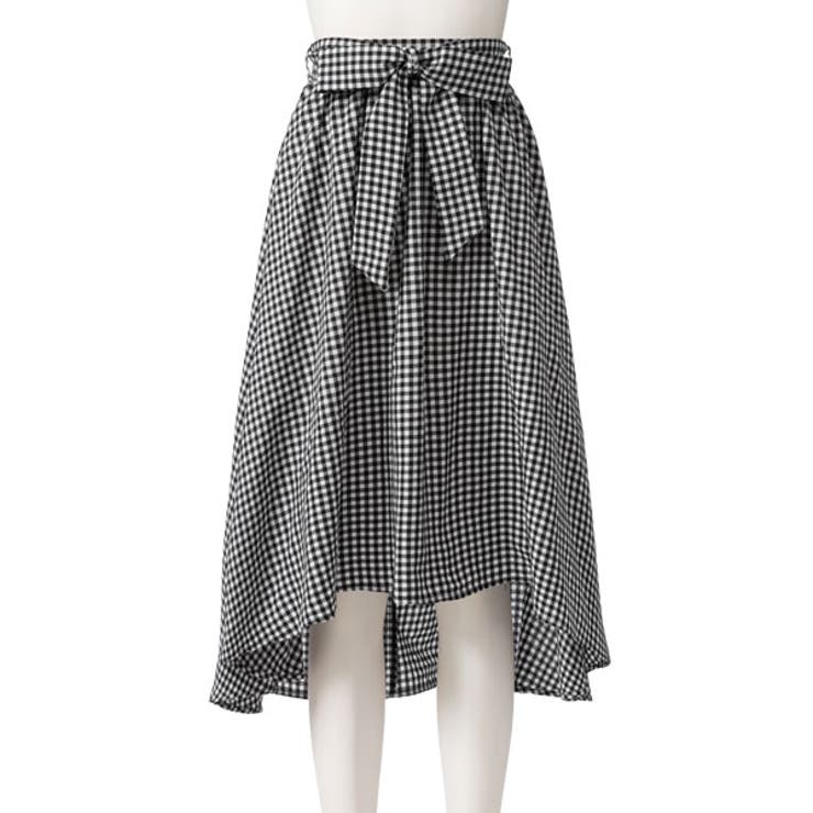 スカート リボンベルト付き フィッシュテール[品番：YU000042292