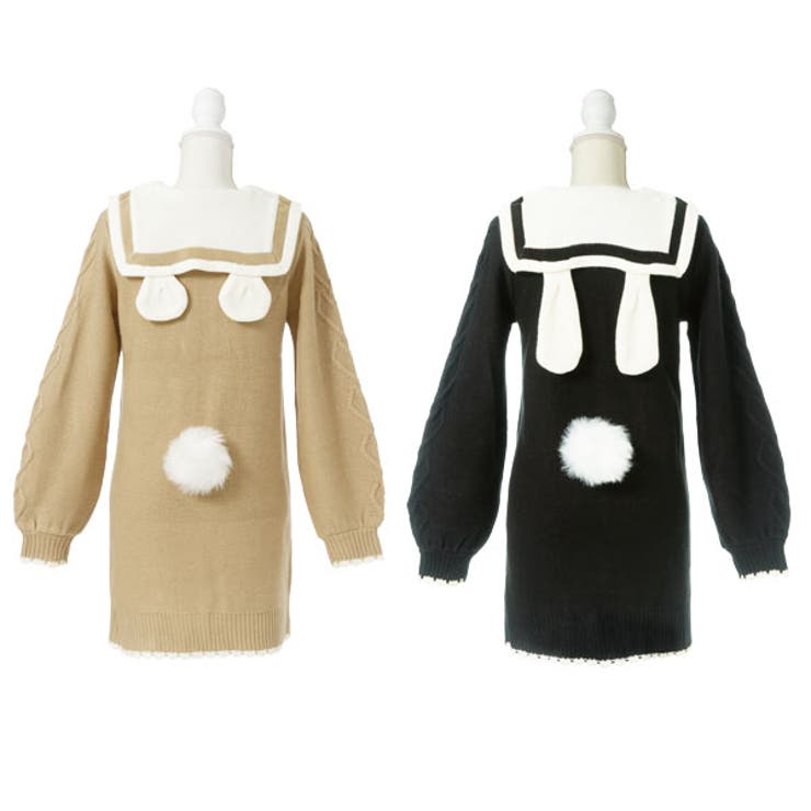 ワンピース うさぎ くま[品番：YU000043293]｜夢展望