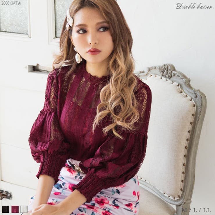 ブラウス バルーン袖 裏地付 | 夢展望 | 詳細画像1 