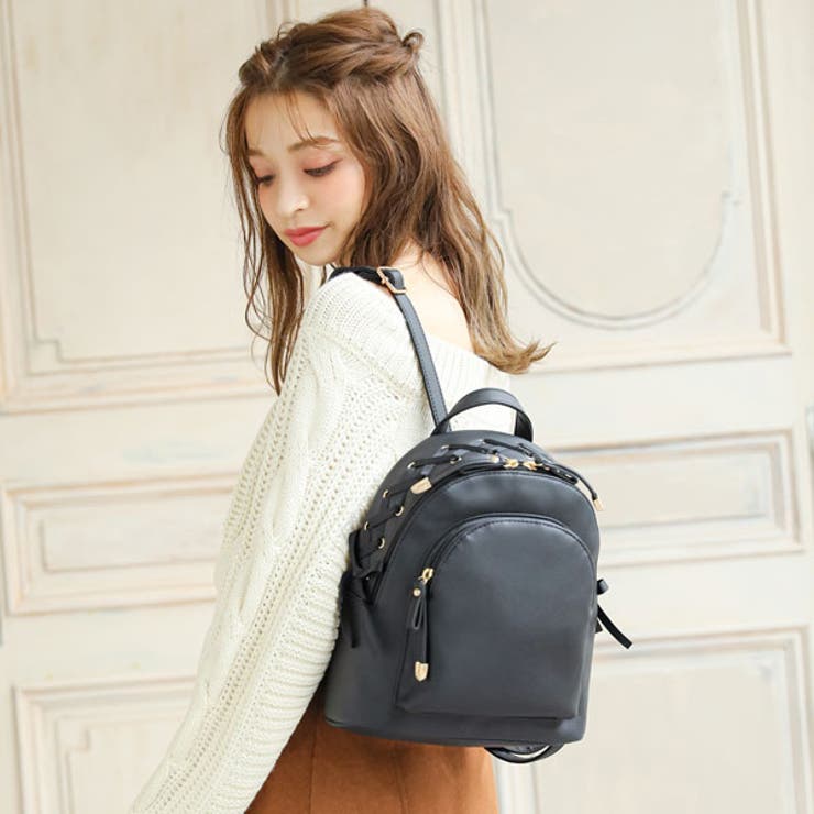 [socharming] レースアップホボバッグ_8colors 本革ポインテッドレースアップシューズ （ブラック