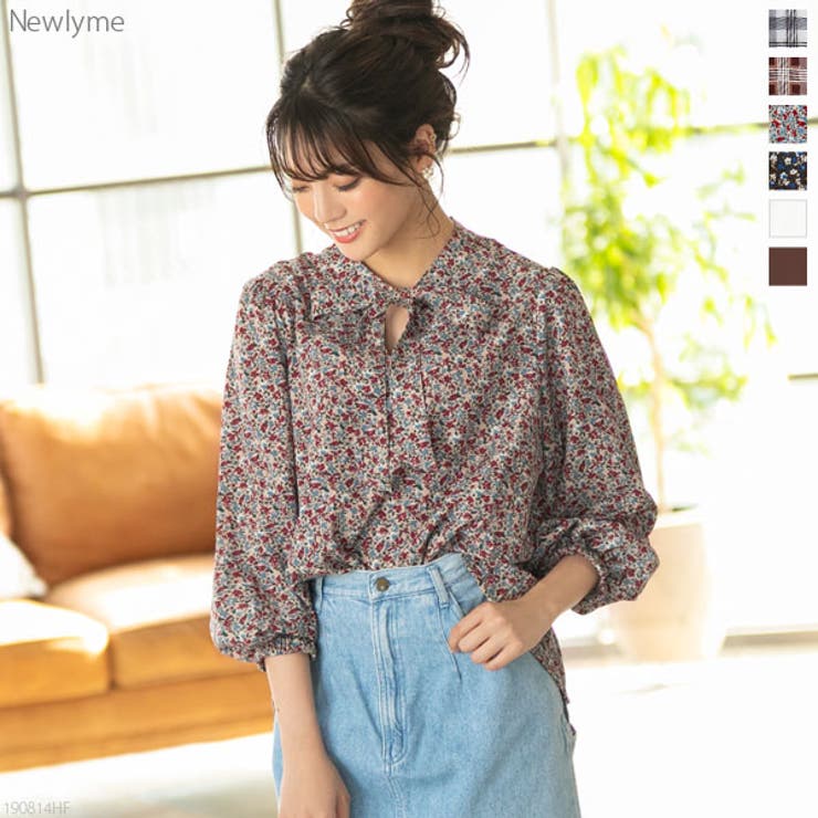 ブラウス 2WAY ボウタイリボン[品番：YU000043157]｜夢展望