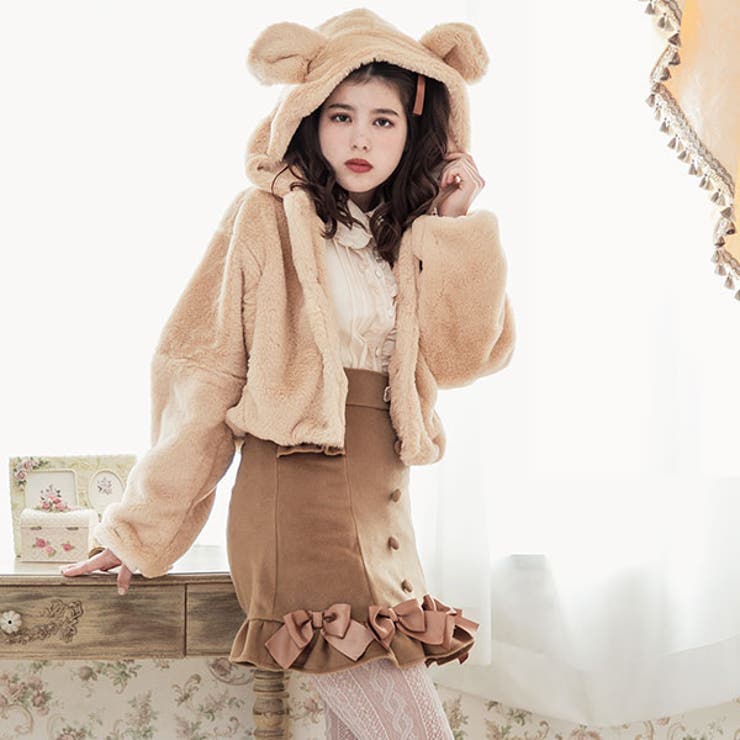 コート アウター 耳付き[品番：YU000043381]｜夢展望（ユメテンボウ