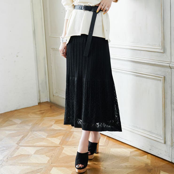 スカート かぎ針 クロシェ編み[品番：YU000043964]｜夢展望