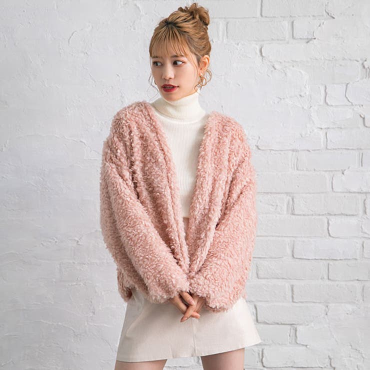 プードルファーコート 韓国 オルチャン 夢展望[品番：YU000044677]｜夢