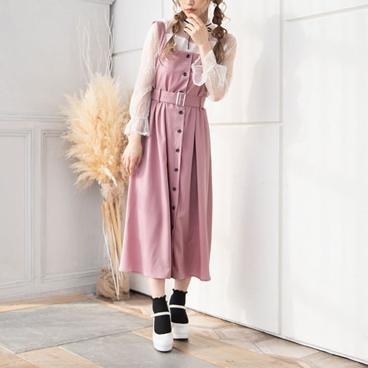 フロントボタンジャンスカワンピース 韓国 オルチャン 夢展望 品番 Yu 夢展望 ユメテンボウ のレディースファッション通販 Shoplist ショップリスト