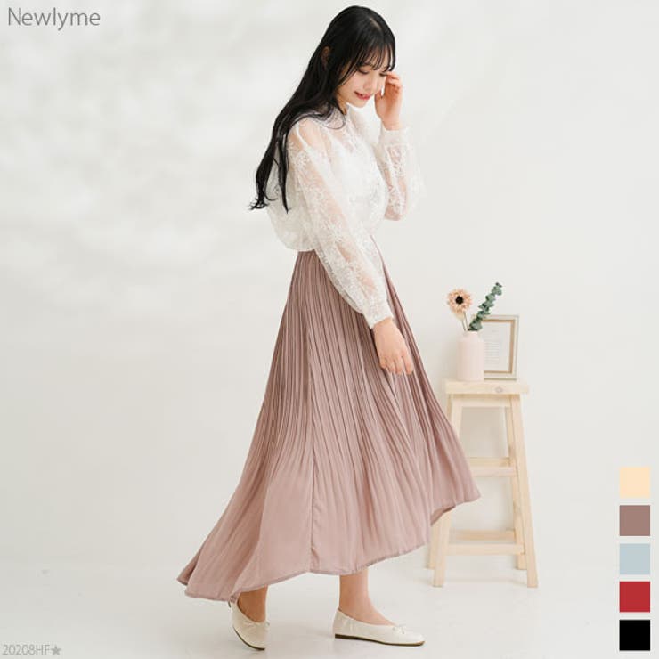 韓国フィッシュテールケシプリーツスカート 韓国ファッション オルチャン 夢展望 | 夢展望 | 詳細画像1 