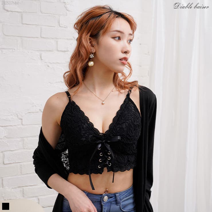 セクシーレースブラトップキャミソール 韓国ファッション オルチャン
