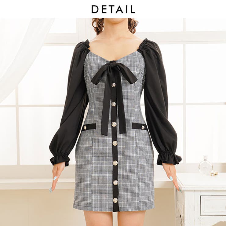 上品チェックバイカラーワンピース 韓国 オルチャン 夢展望 品番 Yu 夢展望 ユメテンボウ のレディースファッション通販 Shoplist ショップリスト