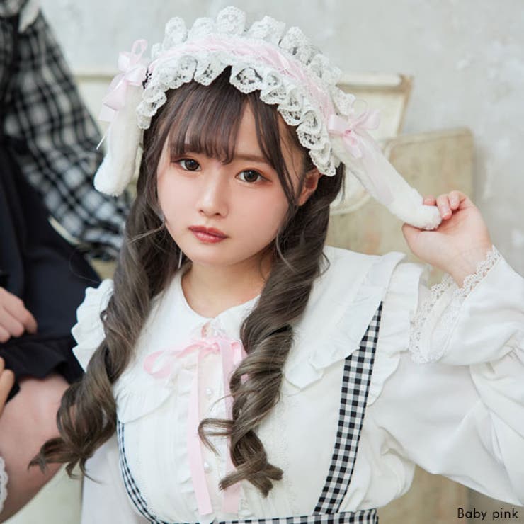 タグ付き新品　Romantic ブリム付きカチューシャ　サックス　ヘッドドレス タグ付き新品 Romantic ブリム付きカチューシャ サックス ヘッド