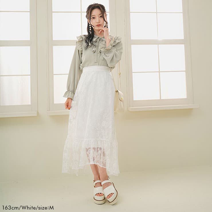 マーメイドレーススカート 韓国 オルチャン 夢展望[品番