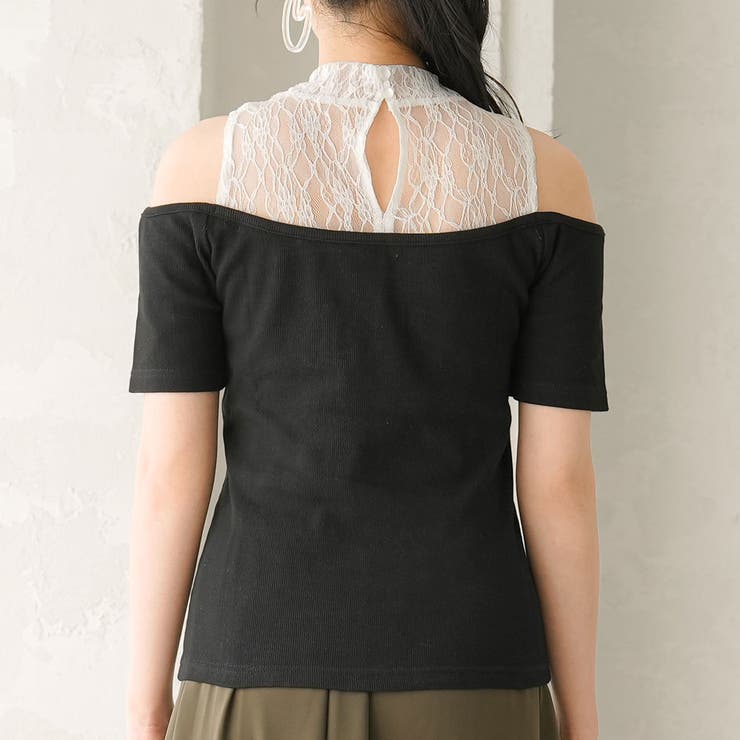 レースレイヤードテレコリブトップス 韓国 夢展望 | 夢展望 | 詳細画像20 