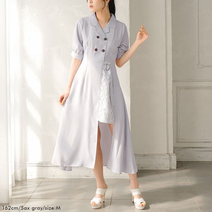 [THEAIRTOWN] SUZUME ROSE LACE ワンピース★韓国★レディース★ レーススリットワンピース 韓国 夢展望[品番：YU000046012]｜夢