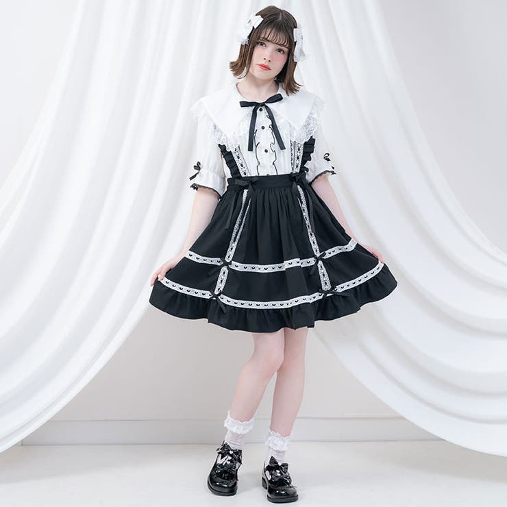 ハートパールダブルリボンパンプス 量産型 地雷系 夢展望 | DearMyLove | 詳細画像12 