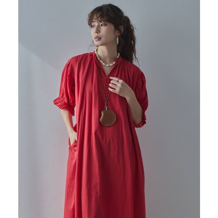 インド綿スキッパーロングワンピース 韓国 夢展望 bohmal | 夢展望 | 詳細画像9 