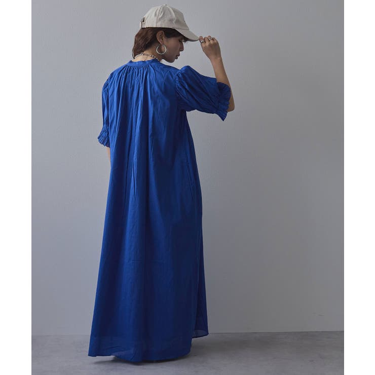 インド綿スキッパーロングワンピース 韓国 夢展望 bohmal | 夢展望 | 詳細画像17 