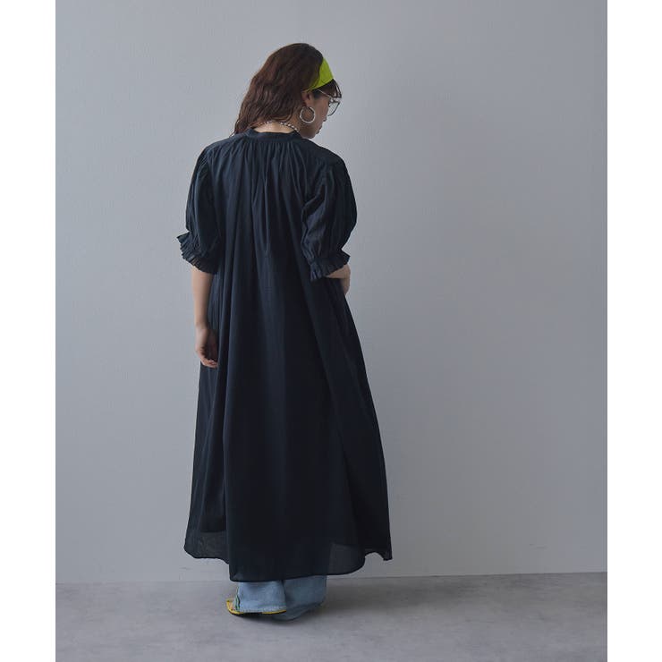 インド綿スキッパーロングワンピース 韓国 夢展望 bohmal | 夢展望 | 詳細画像22 