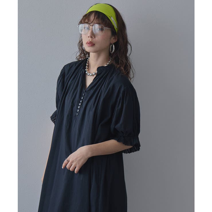 インド綿スキッパーロングワンピース 韓国 夢展望 bohmal | 夢展望 | 詳細画像24 