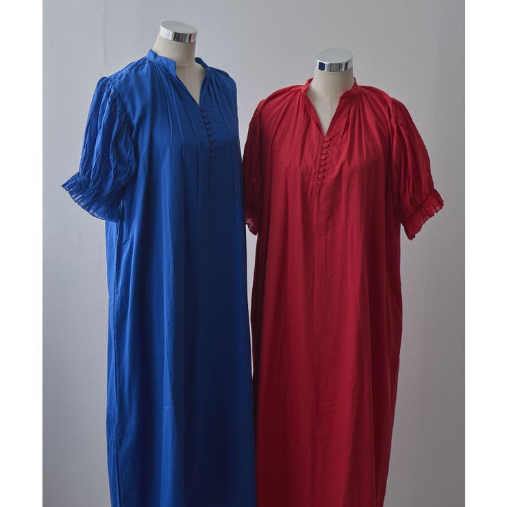 インド綿スキッパーロングワンピース 韓国 夢展望 bohmal | 夢展望 | 詳細画像28 