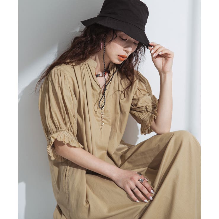 インド綿スキッパーロングワンピース 韓国 夢展望 bohmal | 夢展望 | 詳細画像31 