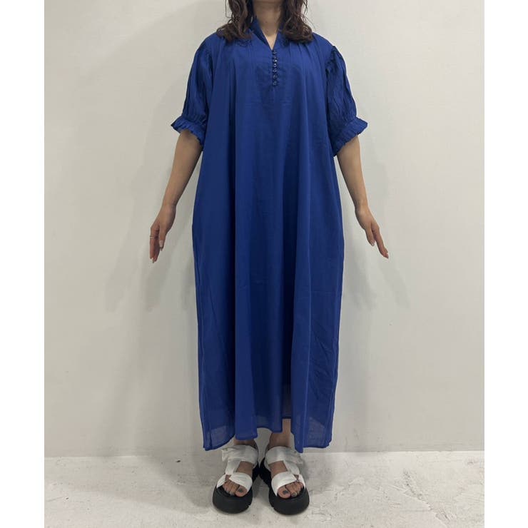 インド綿スキッパーロングワンピース 韓国 夢展望 bohmal | 夢展望 | 詳細画像41 