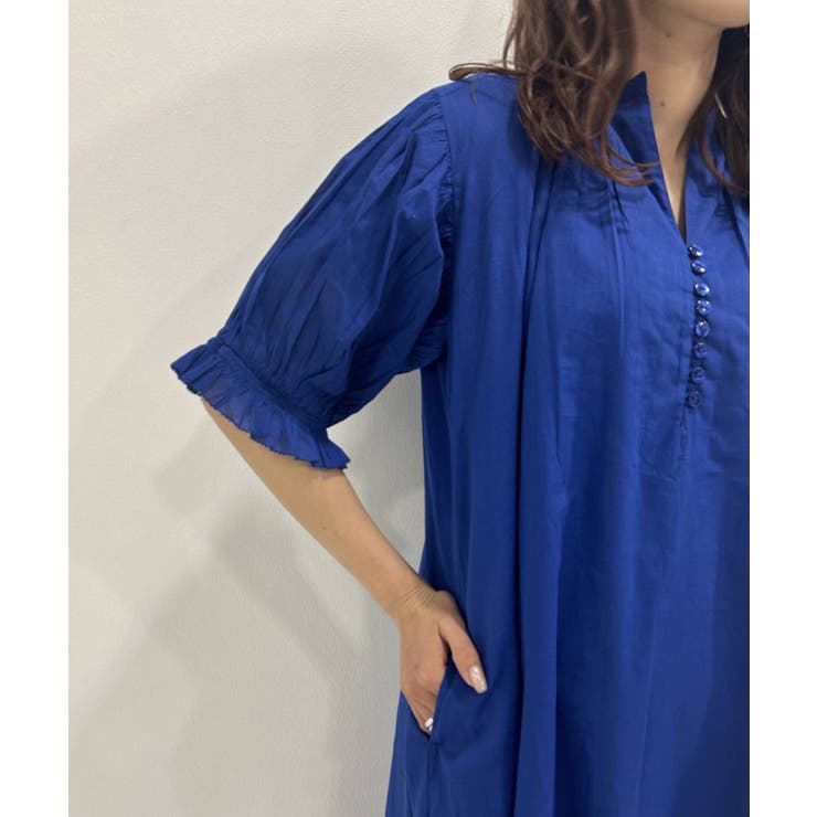 インド綿スキッパーロングワンピース 韓国 夢展望 bohmal | 夢展望 | 詳細画像45 