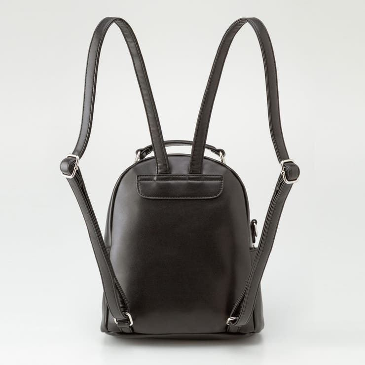 cross studs chain leather backpack 地雷（収納抜群スタッズ