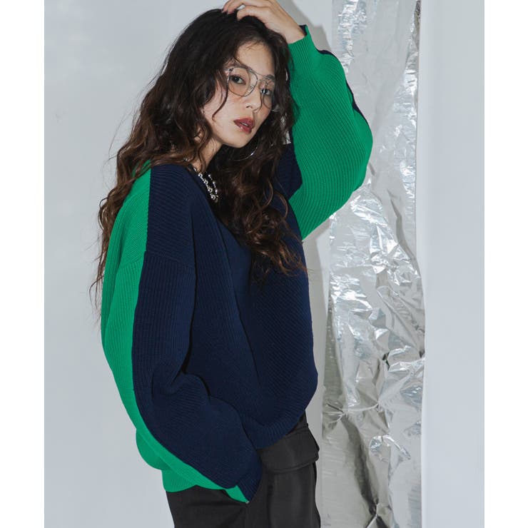 変形アーム前後差カラフルダンボールニット 韓国 夢展望 | 夢展望 | 詳細画像11 