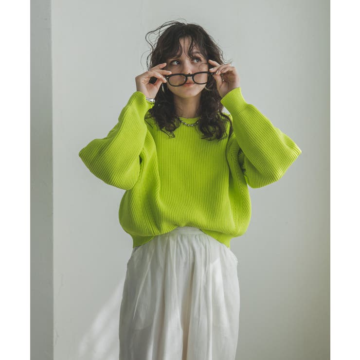 変形アーム前後差カラフルダンボールニット 韓国 夢展望 | 夢展望 | 詳細画像31 