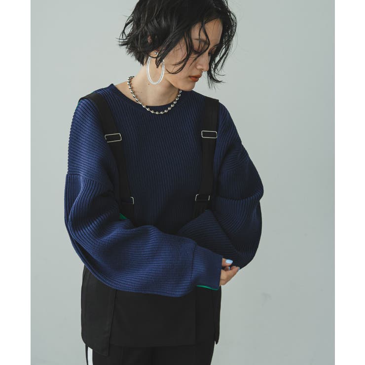 変形アーム前後差カラフルダンボールニット 韓国 夢展望 | 夢展望 | 詳細画像50 