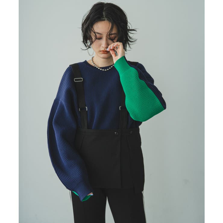 変形アーム前後差カラフルダンボールニット 韓国 夢展望 | 夢展望 | 詳細画像52 